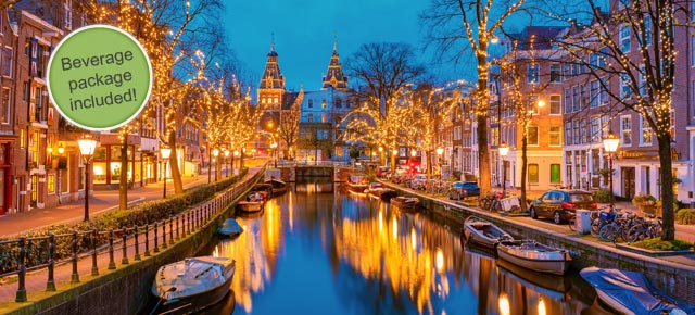 Rhine romance and Spectacular lights canal cruise in Advent | incl. beverage package